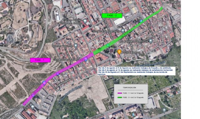 Mañana comienzan las obras de asfaltado correspondientes al lote 1 en la calle Calvario de Espinardo - 1, Foto 1