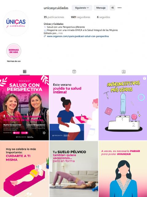 Organon lanza en Instagram ´Únicas y cuidadas´, un magazine con una nueva perspectiva sobre la salud integral de las mujeres - 1, Foto 1