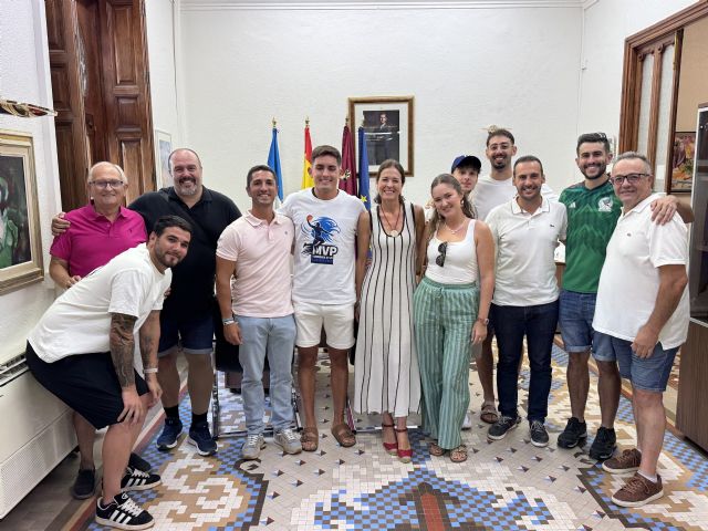 El equipo de Baloncesto Águilas Senior es recibido por la alcaldesa de Águilas - 1, Foto 1