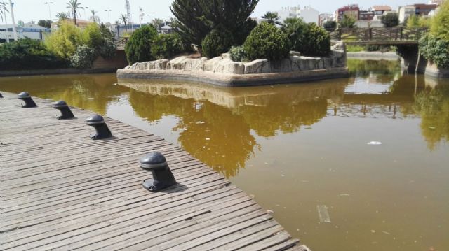 El PSOE denuncia el lamentable estado del lago del cespín y el deterioro de las maderas en diferentes espacios verdes - 3, Foto 3