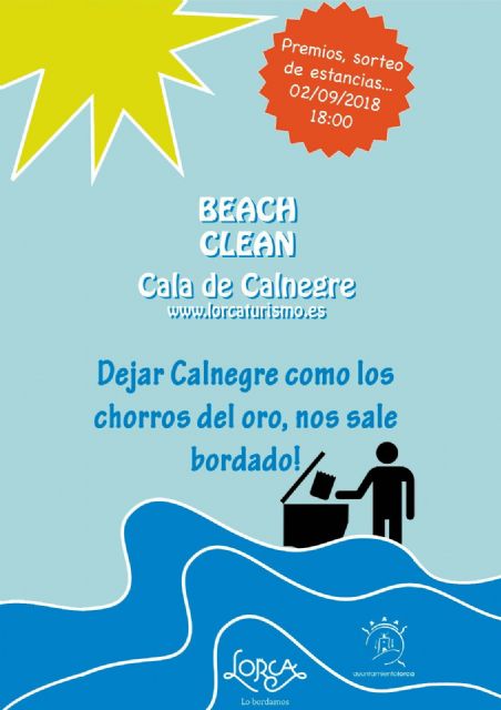 La Cala de Calnegre acogerá el domingo la actividad Beach Clean con el objetivo de fomentar el respeto a las playas a través de juegos medioambientales - 1, Foto 1