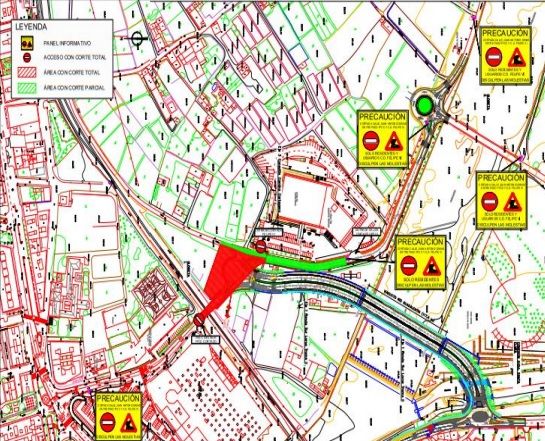 La Policía Local de Lorca establece medidas especiales de circulación debido a la ejecución de una rotonda en la calle Juan Antonio Dimas - 1, Foto 1