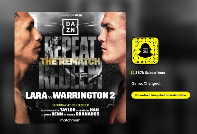 DAZN anuncia una nueva alianza global con Snapchat con tres nuevos programas - 1, Foto 1