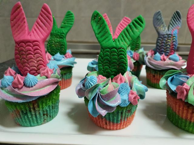Receta: ¡Cómo hacer cupcakes de sirena! - 4, Foto 4