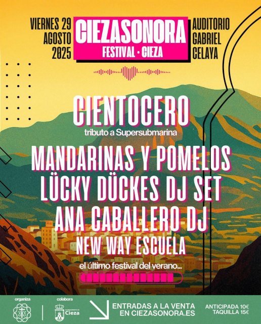 Llega el festival Ciezasonora, la gran cita musical para la Feria y Fiestas en honor a San Bartolomé en el Auditorio Gabriel Celaya - 1, Foto 1