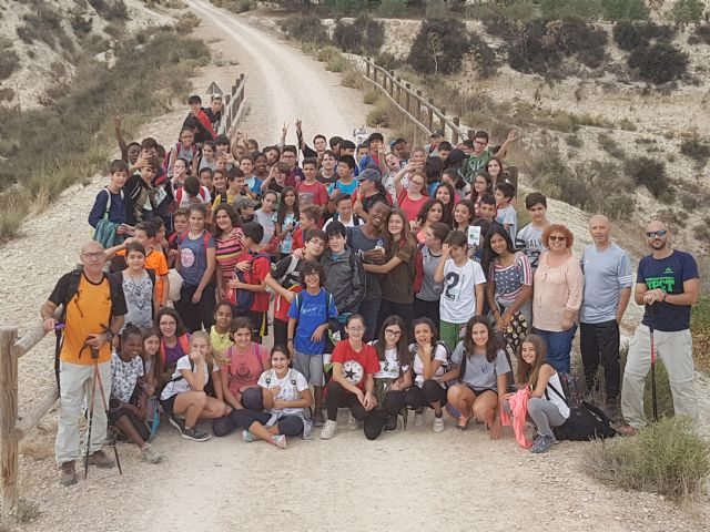 90 Alumnos del IES Floridablanca de Murcia realizan una reforestación en la Vía Verde - 1, Foto 1