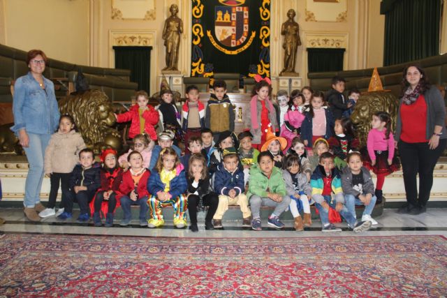 Alumnos del Colegio Nuestra Señora de la Asunción visitan el Ayuntamiento de Jumilla - 2, Foto 2
