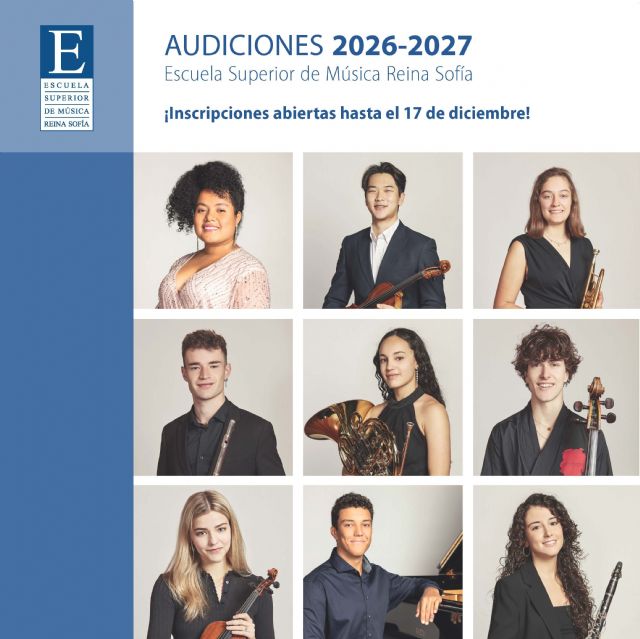 Abierto el plazo de inscripción para las audiciones del curso 2026/2027 en la Escuela Reina Sofía - 1, Foto 1