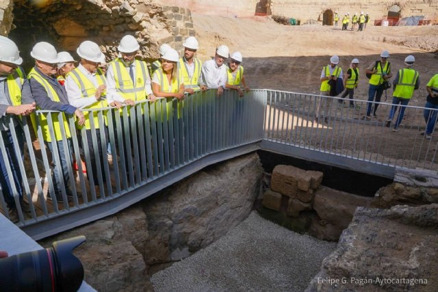 Afloran en el anfiteatro estructuras monumentales que podrán verse en el primer trimestre de 2026 - 1, Foto 1