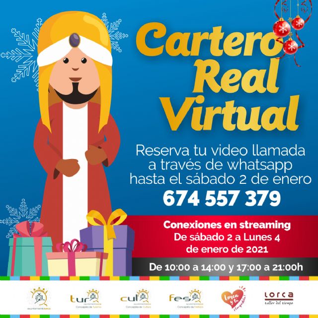 Los niños y niñas de Lorca podrán contactar por videollamada con el Cartero Real virtual del 2 al 4 de enero - 2, Foto 2