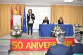 La consejera de Educación asiste al acto de celebración del 50 aniversario del colegio Antonio Ulloa de Cartagena