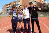 Triplete del club atletismo Mazarrón en la final regional alevín, infantil y cadete