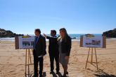Las obras de emergencia para la regeneración de las playas de Mazarrón afectadas por el temporal terminarán antes de final de mes