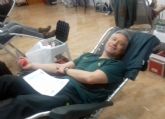 La Guardia Civil colabora altruistamente un año ms en la campaña de donacin de sangre en Murcia.