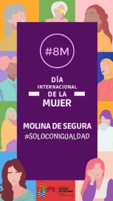 La Concejala de Igualdad de Molina de Segura conmemora el 8 de Marzo con un amplio programa de actividades de febrero a junio