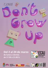La Concejala de Juventud del Ayuntamiento de Molina de Segura inaugura el jueves 2 de marzo la exposicin Don't Grow Up, del artista Francisco Javier Carpe Gmez, en la ECAJ