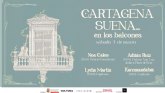 Cartagena lleva la msica de sus artistas locales este sbado a los balcones del casco antiguo