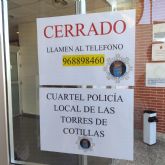 La Polica Local de Las Torres de Cotillas cierra su cuartel por primera vez en dcadas