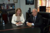 La Alcaldesa de Molina de Segura, Esther Clavero, recibe la visita del Presidente del Consejo de la Transparencia de la Regin de Murcia
