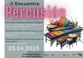 El Conservatorio de Msica Maestro Jaime Lpez de Molina de Segura organiza el II Encuentro de Percusin el sbado 5 de abril