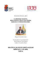 Miguel Fernndez Cano presenta el libro El urbanismo en Molina de Segura. Breve introduccin al Plan General Municipal de Ordenacin (PGMO) el mircoles 2 de abril
