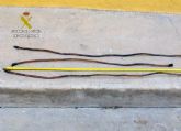 La Guardia Civil recupera cien metros de cable de cobre de la estación de tren de Cieza
