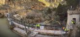 Iberdrola construye una nueva pasarela sobre la presa de La Mulata, en el cann de Almadenes