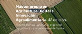 Abierto el plazo de preinscripción del Máster en Agricultura Digital e Innovación Agroalimentaria de la Universidad de Sevilla