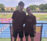 Los atletas ciezanos �lvaro y Carla Moreno, und�cimos con Murcia en el Campeonato de Espana de Federaciones Auton�micas sub 18