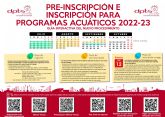 La Concejalía de Deportes de Lorca abre el plazo de preinscripción para los programas acuáticos en los complejos deportivos Felipe VI y San Antonio