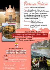 Mañana Aldea del Rey se vestir de poesa con la presentacin del libro 'La soledad del Duero' y el recital potico 'El tiempo de la palabra' en el Palacio de Clavera