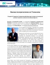 Nuevas incorporaciones en Transcoma