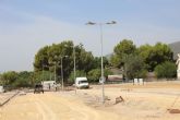 Recta final de las obras del nuevo recinto ferial de Alhama de Murcia