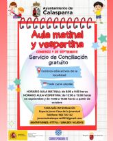 Vuelven las aulas matinales y vespertinas de conciliaci�n aulas de conciliaci�n 2026 2027
