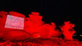 Las erosiones de Bolnuevo se iluminan en rojo por la defensa del sector de los eventos y el espectáculo