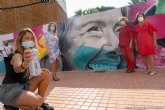Cartagena conmemora el Da de los Mayores con un gran mural en su honor