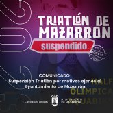 Suspensión del Tiratlón programado para el 1 de octubre en Mazarrón