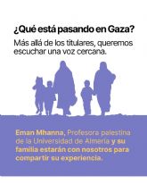 La asociacin Plaza Nueva organiza un encuentro con la profesora palestina Eman Mhanna
