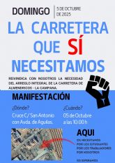 Los vecinos de Almendricos convocan una manifestacin para reclamar 'la carretera que s necesitamos'