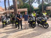 El Ayuntamiento ampl�a el Parque M�vil de Polic�a Local de �guilas con la incorporaci�n de 4 nuevas motocicletas