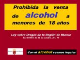 Promueven una campaña de concienciación ciudadana para prohibir la venta y consumo de alcohol a menores de 18 años.