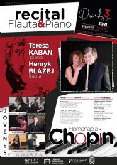 Teresa Kaban y Henryk Blazer, junto a seis jóvenes pianistas, ofrecen el RECITAL DE FLAUTA & PIANO. HOMENAJE A CHOPIN el viernes 3 de diciembre en el Teatro Villa de Molina