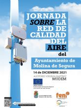 El Ayuntamiento de Molina de Segura presenta su Red de Calidad del Aire en una jornada tcnica que tendr lugar el martes 14 de diciembre en el Auditorio Virginia Martnez Fernndez, en el MUDEM