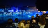 La luz, la música y el agua se rinden al río en un espectáculo organizado por el Ayuntamiento de Murcia