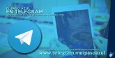 El canal oficial de Telegram del Paso Azul supera el centenar de seguidores en menos de un mes