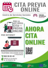 El Ayuntamiento de Molina de Segura pone en marcha un nuevo servicio de Cita Previa de acceso al Centro de Servicios Sociales