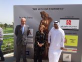 Maite Defruc, la escultora de los trofeos del Festival de Cante de Lo Ferro, lleva a cabo una exitosa exposicin en Dubai