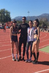 Cinco medallas para el Club Atletismo Mazarrn en el Regional Sub-18, con triplete para Miriam Sez