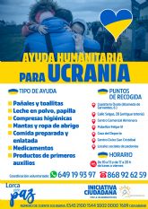 El Ayuntamiento de Lorca se suma a la recogida de materiales para colaborar en la crisis humanitaria de Ucrania