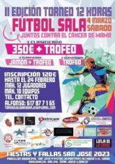 La AA.VV. San Jos organiza, para este sbado, el II Torneo 12 Horas de Ftbol Sala 'Juntos contra el cncer de mama'
